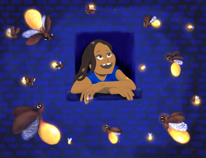 Ilustración "Con Luz propia", para el libro "Cuentos de Luz en Tiquicia"